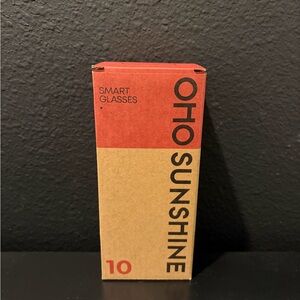 OHO Sunshine Polarized Smart Glasses Black Frame Blue Lens UV Protection NEW